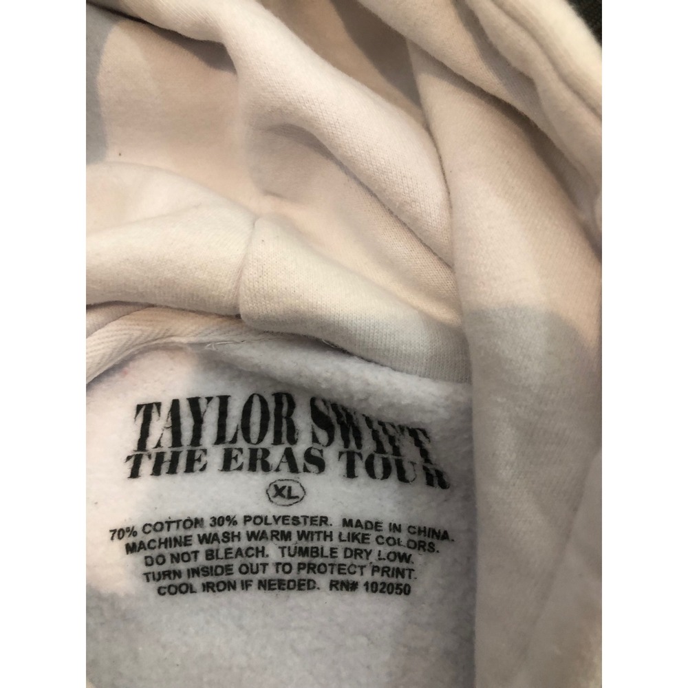 Taylor Swift The Eras Tour Hoodie Womens XL White Graphic Pullover IND4000C - Picture 8 of 9